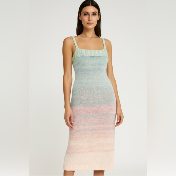 525 America Dresses & Skirts - Anthropology 525 America Colorful Knit Dress Multi Color Size Small NWT